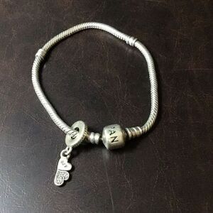 Beautiful Pandora bracelet with BFF charm